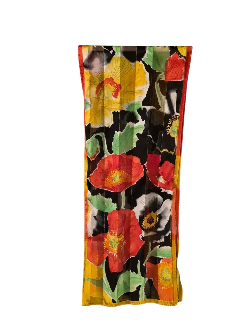 Jones of New York Poppy Print Silk scarf  -  S57